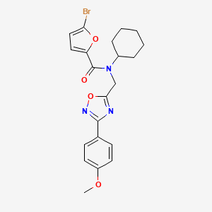 5-bromo-N-cyclohexyl-N-{[3-(4-methoxyphenyl)-1,2,4-oxadiazol-5-yl]methyl}furan-2-carboxamide