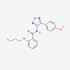 molecular formula C20H21N3O4 B11390378 2-butoxy-N-[4-(4-methoxyphenyl)-1,2,5-oxadiazol-3-yl]benzamide 