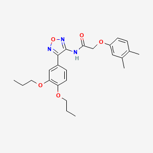 2-(3,4-dimethylphenoxy)-N-[4-(3,4-dipropoxyphenyl)-1,2,5-oxadiazol-3-yl]acetamide