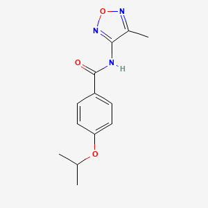 N-(4-methyl-1,2,5-oxadiazol-3-yl)-4-(propan-2-yloxy)benzamide