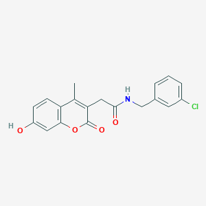 N-(3-chlorobenzyl)-2-(7-hydroxy-4-methyl-2-oxo-2H-chromen-3-yl)acetamide