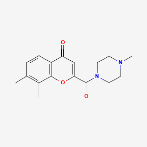 7,8-dimethyl-2-[(4-methylpiperazin-1-yl)carbonyl]-4H-chromen-4-one