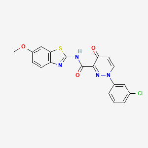 1-(3-chlorophenyl)-N-(6-methoxy-1,3-benzothiazol-2-yl)-4-oxo-1,4-dihydropyridazine-3-carboxamide