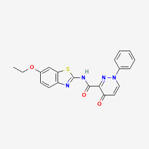 N-(6-ethoxy-1,3-benzothiazol-2-yl)-4-oxo-1-phenyl-1,4-dihydropyridazine-3-carboxamide