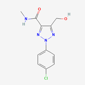 molecular formula C11H11ClN4O2 B11390581 2-(4-chlorophenyl)-5-(hydroxymethyl)-N-methyl-2H-1,2,3-triazole-4-carboxamide 