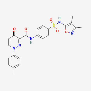 N-{4-[(3,4-dimethyl-1,2-oxazol-5-yl)sulfamoyl]phenyl}-1-(4-methylphenyl)-4-oxo-1,4-dihydropyridazine-3-carboxamide