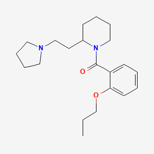 (2-Propoxyphenyl){2-[2-(pyrrolidin-1-yl)ethyl]piperidin-1-yl}methanone