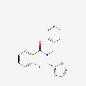 N-(4-tert-butylbenzyl)-N-(furan-2-ylmethyl)-2-methoxybenzamide