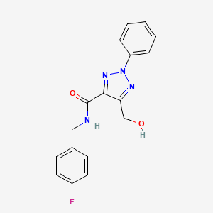 N-(4-fluorobenzyl)-5-(hydroxymethyl)-2-phenyl-2H-1,2,3-triazole-4-carboxamide