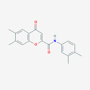 N-(3,4-dimethylphenyl)-6,7-dimethyl-4-oxo-4H-chromene-2-carboxamide