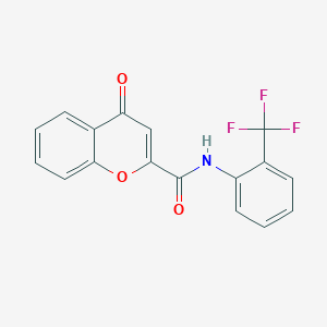 4-oxo-N-[2-(trifluoromethyl)phenyl]-4H-chromene-2-carboxamide