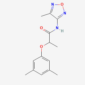 2-(3,5-dimethylphenoxy)-N-(4-methyl-1,2,5-oxadiazol-3-yl)propanamide