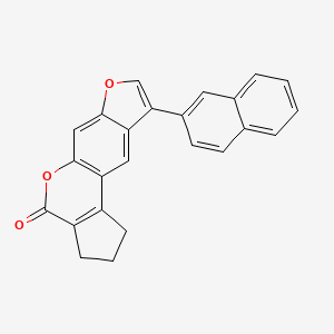 9-(2-naphthyl)-2,3-dihydrocyclopenta[c]furo[3,2-g]chromen-4(1H)-one