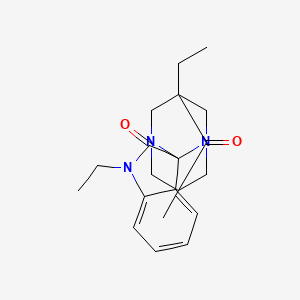 (5s,7s)-1',5-diethyl-7-methyl-6H-spiro[1,3-diazatricyclo[3.3.1.1~3,7~]decane-2,3'-indole]-2',6(1'H)-dione