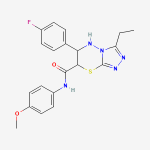 3-ethyl-6-(4-fluorophenyl)-N-(4-methoxyphenyl)-6,7-dihydro-5H-[1,2,4]triazolo[3,4-b][1,3,4]thiadiazine-7-carboxamide