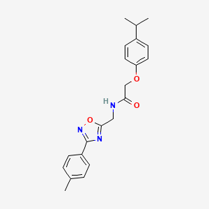 N-{[3-(4-methylphenyl)-1,2,4-oxadiazol-5-yl]methyl}-2-[4-(propan-2-yl)phenoxy]acetamide