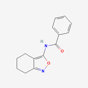 molecular formula C14H14N2O2 B11390900 N-(4,5,6,7-tetrahydro-2,1-benzoxazol-3-yl)benzamide 