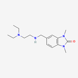 5-({[2-(diethylamino)ethyl]amino}methyl)-1,3-dimethyl-1,3-dihydro-2H-benzimidazol-2-one