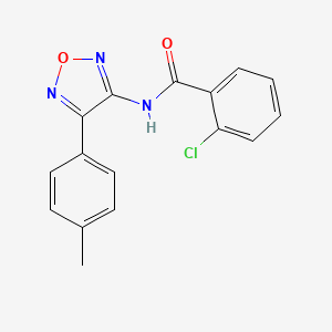 2-chloro-N-[4-(4-methylphenyl)-1,2,5-oxadiazol-3-yl]benzamide