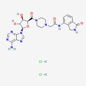molecular formula C24H27N9O6.2HCl B1139098 EB 47 CAS No. 1190332-25-2