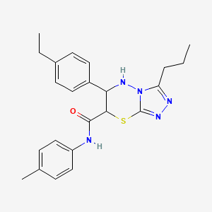 6-(4-ethylphenyl)-N-(4-methylphenyl)-3-propyl-6,7-dihydro-5H-[1,2,4]triazolo[3,4-b][1,3,4]thiadiazine-7-carboxamide