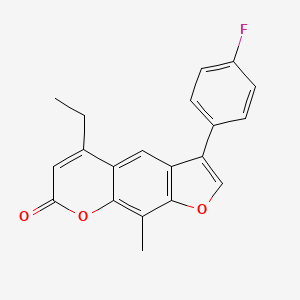 5-ethyl-3-(4-fluorophenyl)-9-methyl-7H-furo[3,2-g]chromen-7-one