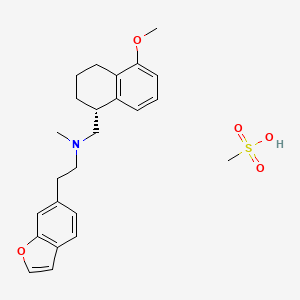 molecular formula C23H27NO2.CH3SO3H B1139112 A 80426 甲磺酸盐 CAS No. 152148-63-5