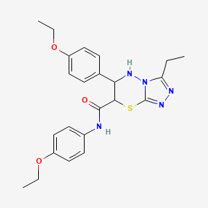 N,6-bis(4-ethoxyphenyl)-3-ethyl-6,7-dihydro-5H-[1,2,4]triazolo[3,4-b][1,3,4]thiadiazine-7-carboxamide