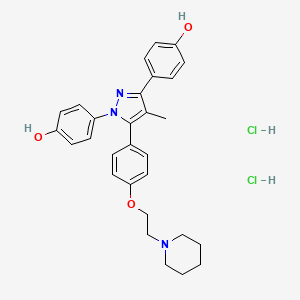 molecular formula C29H33Cl2N3O3 B1139117 MPP 二盐酸盐 CAS No. 289726-02-9