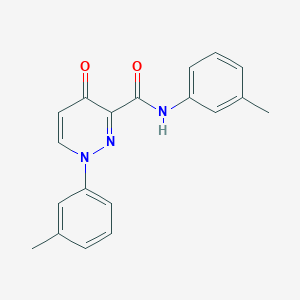 N,1-bis(3-methylphenyl)-4-oxo-1,4-dihydropyridazine-3-carboxamide