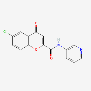 6-chloro-4-oxo-N-(pyridin-3-yl)-4H-chromene-2-carboxamide