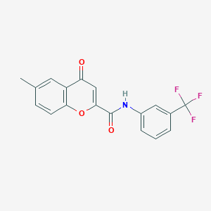 6-methyl-4-oxo-N-[3-(trifluoromethyl)phenyl]-4H-chromene-2-carboxamide