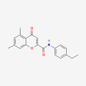 N-(4-ethylphenyl)-5,7-dimethyl-4-oxo-4H-chromene-2-carboxamide