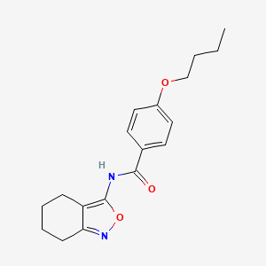 4-butoxy-N-(4,5,6,7-tetrahydro-2,1-benzoxazol-3-yl)benzamide