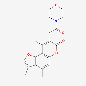 3,4,9-trimethyl-8-[2-(morpholin-4-yl)-2-oxoethyl]-7H-furo[2,3-f]chromen-7-one