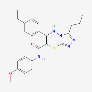 6-(4-ethylphenyl)-N-(4-methoxyphenyl)-3-propyl-6,7-dihydro-5H-[1,2,4]triazolo[3,4-b][1,3,4]thiadiazine-7-carboxamide