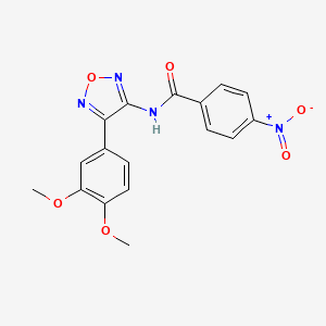 N-[4-(3,4-dimethoxyphenyl)-1,2,5-oxadiazol-3-yl]-4-nitrobenzamide