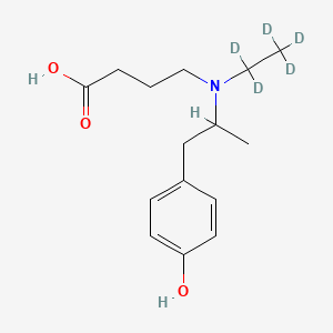 B1139145 O-desmethyl Mebeverine acid D5 CAS No. 1329488-46-1