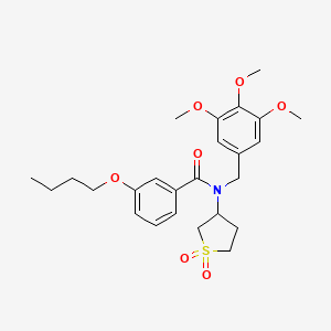 3-butoxy-N-(1,1-dioxidotetrahydrothiophen-3-yl)-N-(3,4,5-trimethoxybenzyl)benzamide