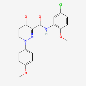 molecular formula C19H16ClN3O4 B11391478 N-(5-chloro-2-methoxyphenyl)-1-(4-methoxyphenyl)-4-oxo-1,4-dihydropyridazine-3-carboxamide 