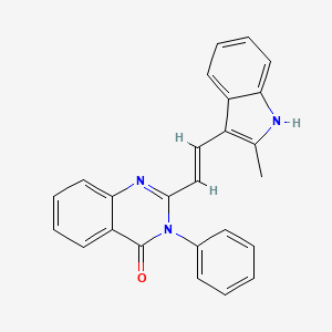 2-[(E)-2-(2-methyl-1H-indol-3-yl)ethenyl]-3-phenylquinazolin-4(3H)-one