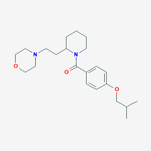 [4-(2-Methylpropoxy)phenyl]{2-[2-(morpholin-4-yl)ethyl]piperidin-1-yl}methanone