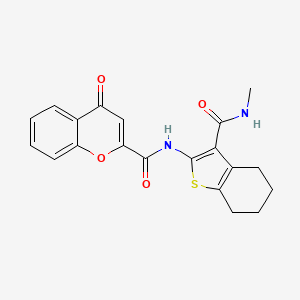 N-[3-(methylcarbamoyl)-4,5,6,7-tetrahydro-1-benzothiophen-2-yl]-4-oxo-4H-chromene-2-carboxamide