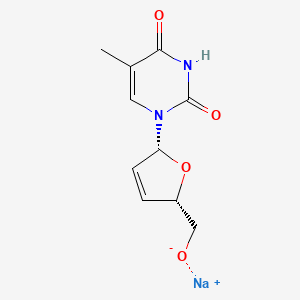 molecular formula C10H11N2NaO4 B1139156 司他夫定（钠） CAS No. 134624-73-0