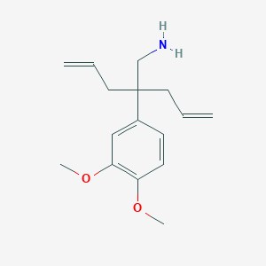 molecular formula C16H23NO2 B11391560 2-(3,4-Dimethoxyphenyl)-2-(prop-2-en-1-yl)pent-4-en-1-amine 