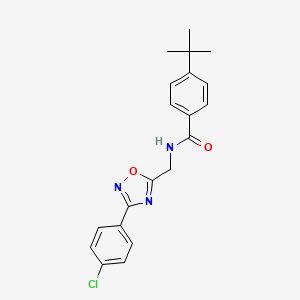 4-tert-butyl-N-{[3-(4-chlorophenyl)-1,2,4-oxadiazol-5-yl]methyl}benzamide