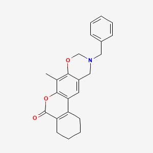 3-Benzyl-12-methyl-2,3,4,6,7,8,9,10-octahydro-1,11-dioxa-3-azatetraphen-10-one