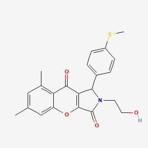 2-(2-Hydroxyethyl)-6,8-dimethyl-1-[4-(methylsulfanyl)phenyl]-1,2-dihydrochromeno[2,3-c]pyrrole-3,9-dione