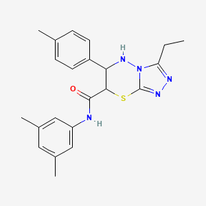 N-(3,5-dimethylphenyl)-3-ethyl-6-(4-methylphenyl)-6,7-dihydro-5H-[1,2,4]triazolo[3,4-b][1,3,4]thiadiazine-7-carboxamide