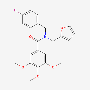 N-(4-fluorobenzyl)-N-(furan-2-ylmethyl)-3,4,5-trimethoxybenzamide